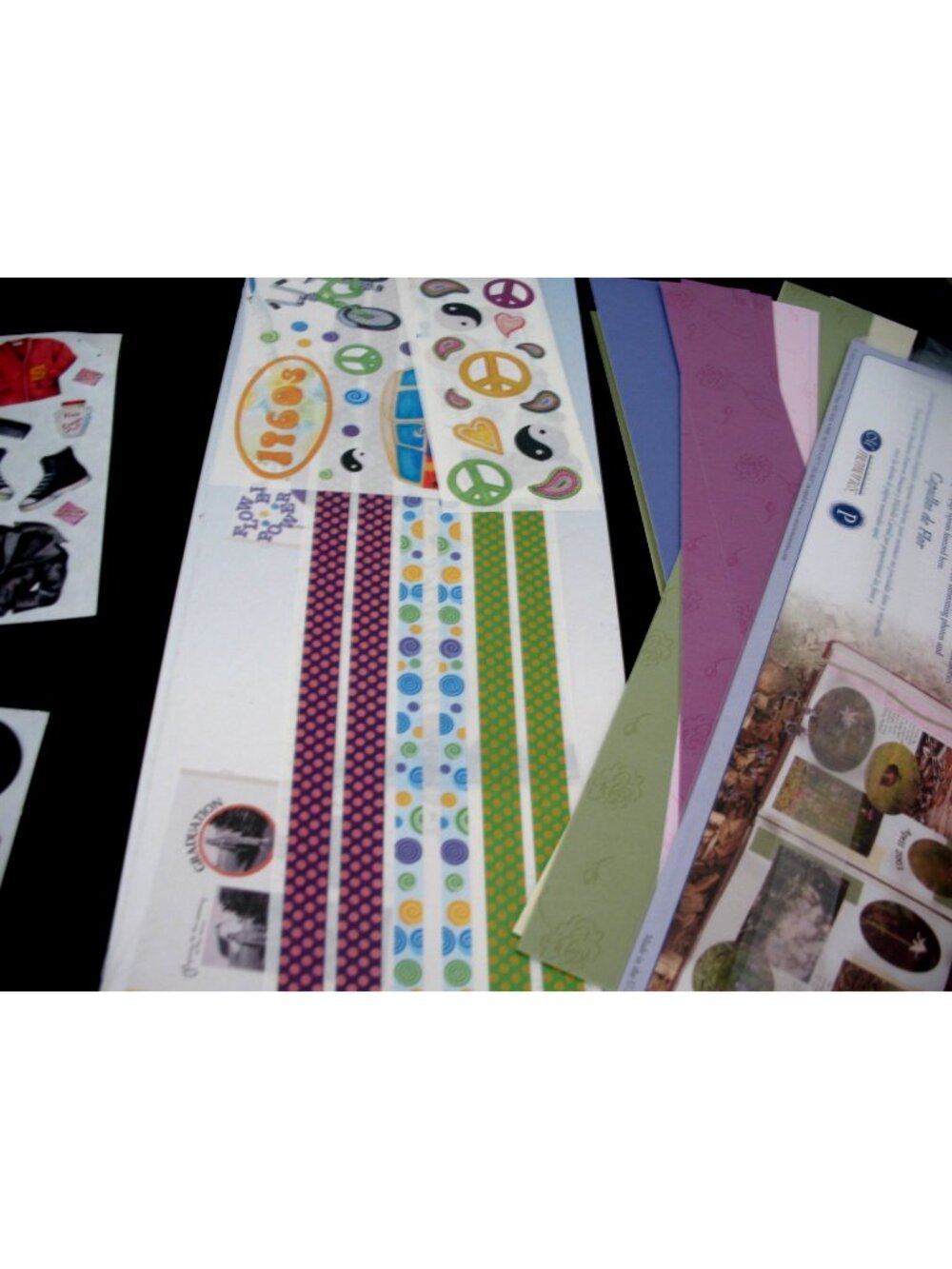 CREATIVE MEMORIES   1960 Pack, Studio strips, 1950's Stickers , Rosebud Strips